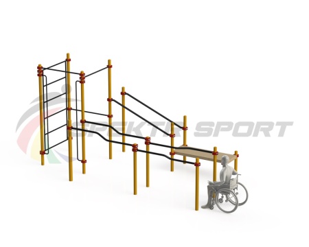 Купить Спортивный комплекс для инвалидов-колясочников WRK-D16_76mm в Петушках 
