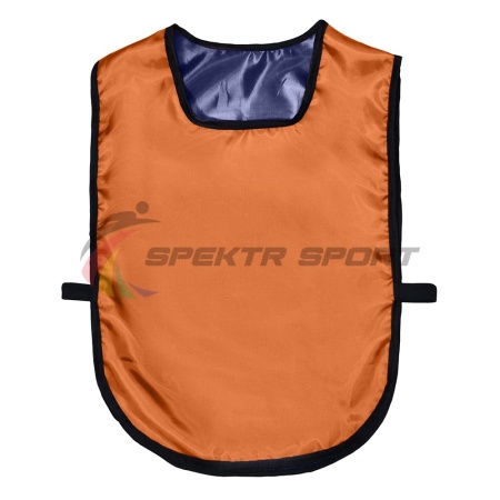 Купить Манишка футбольная двусторонняя универсальная Spektr Sport оранжево-синяя в Петушках 